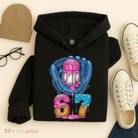 Meme 67 Gen Alpha Slang Ice Cream Drip Baseball Glove Hoodie thumb 4