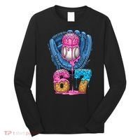 Meme 67 Gen Alpha Slang Ice Cream Drip Baseball Glove Long Sleeve Shirt thumb 0