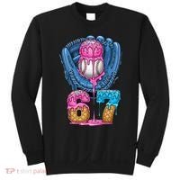 Meme 67 Gen Alpha Slang Ice Cream Drip Baseball Glove Sweatshirt thumb 0