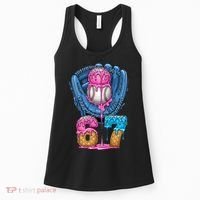 Meme 67 Gen Alpha Slang Ice Cream Drip Baseball Glove Women's Tank Top thumb 0