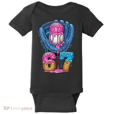 Meme 67 Gen Alpha Slang Ice Cream Drip Baseball Glove Baby Bodysuit