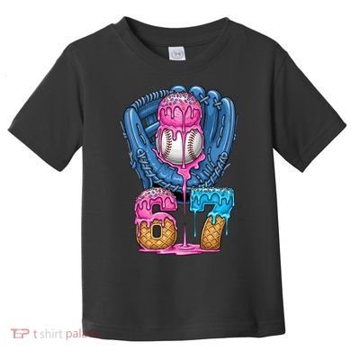 Meme 67 Gen Alpha Slang Ice Cream Drip Baseball Glove Toddler T-Shirt