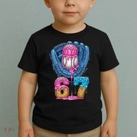 Meme 67 Gen Alpha Slang Ice Cream Drip Baseball Glove Toddler T-Shirt thumb 2