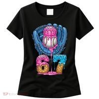 Meme 67 Gen Alpha Slang Ice Cream Drip Baseball Glove Women's T-Shirt thumb 0