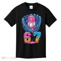 Meme 67 Gen Alpha Slang Ice Cream Drip Baseball Glove Kids T-Shirt thumb 0