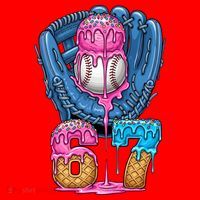 Meme 67 Gen Alpha Slang Ice Cream Drip Baseball Glove Santa Hat thumb 1