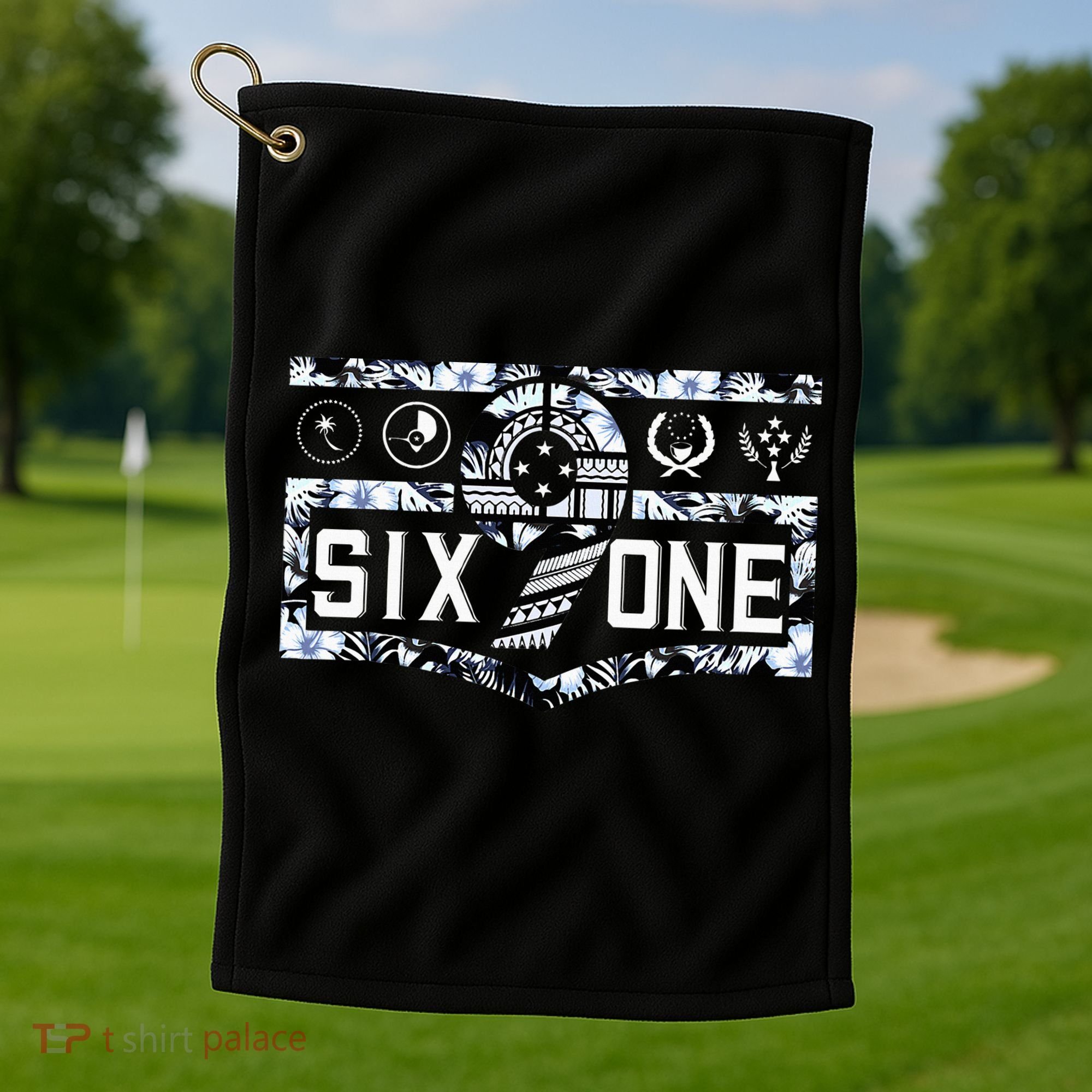 Micronesia 691 Pohnpei Chuuk Yap Kosrae Golf Towel