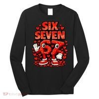 Meme 67 Six Seven 6 7 Valentine Heart Long Sleeve Shirt thumb 0