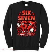 Meme 67 Six Seven 6 7 Valentine Heart Sweatshirt thumb 0