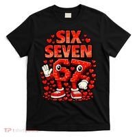 Meme 67 Six Seven 6 7 Valentine Heart T-Shirt thumb 0