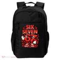 Meme 67 Six Seven 6 7 Valentine Heart Backpack thumb 0