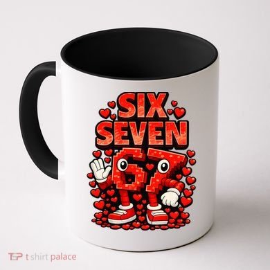 Meme 67 Six Seven 6 7 Valentine Heart Coffee Mug