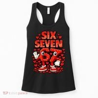 Meme 67 Six Seven 6 7 Valentine Heart Women's Tank Top thumb 0
