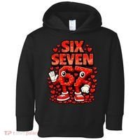 Meme 67 Six Seven 6 7 Valentine Heart Toddler Hoodie thumb 0