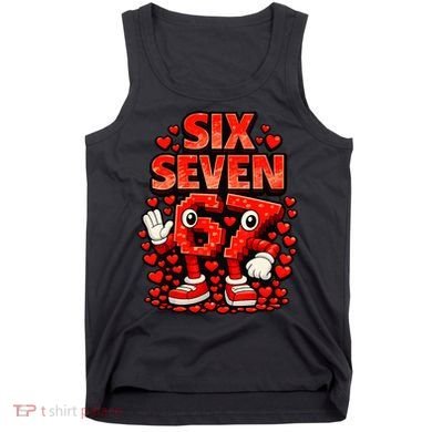 Meme 67 Six Seven 6 7 Valentine Heart Tank Top