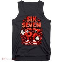 Meme 67 Six Seven 6 7 Valentine Heart Tank Top thumb 0
