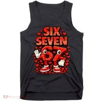 Meme 67 Six Seven 6 7 Valentine Heart Tank Top thumb 0