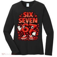 Meme 67 Six Seven 6 7 Valentine Heart Women's Long Sleeve Shirt thumb 0