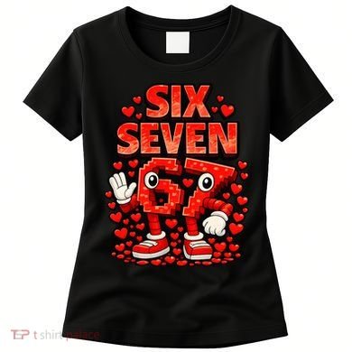 Meme 67 Six Seven 6 7 Valentine Heart Women's T-Shirt