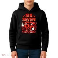 Meme 67 Six Seven 6 7 Valentine Heart Kids Hoodie thumb 4
