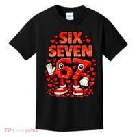Meme 67 Six Seven 6 7 Valentine Heart Kids T-Shirt thumb 0