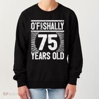 Milestone 75th Birthday 75 Years Old Angler Women's Sweatshirt thumb 0