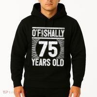 Milestone 75th Birthday 75 Years Old Angler Hoodie thumb 2