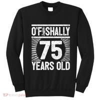 Milestone 75th Birthday 75 Years Old Angler Sweatshirt thumb 0