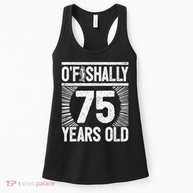 Milestone 75th Birthday 75 Years Old Angler Women's Tank Top