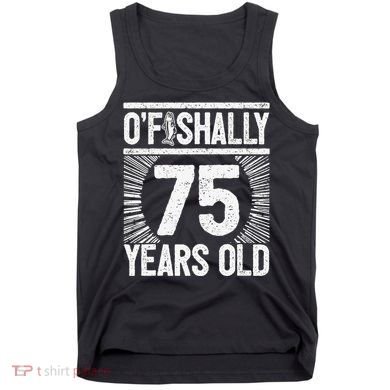 Milestone 75th Birthday 75 Years Old Angler Tank Top