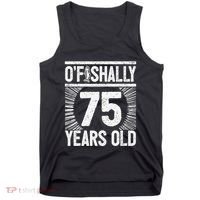 Milestone 75th Birthday 75 Years Old Angler Tank Top thumb 0