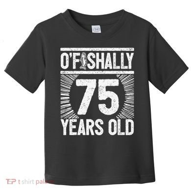 Milestone 75th Birthday 75 Years Old Angler Toddler T-Shirt