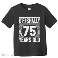 Milestone 75th Birthday 75 Years Old Angler Toddler T-Shirt thumb 0