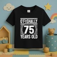 Milestone 75th Birthday 75 Years Old Angler Toddler T-Shirt thumb 3