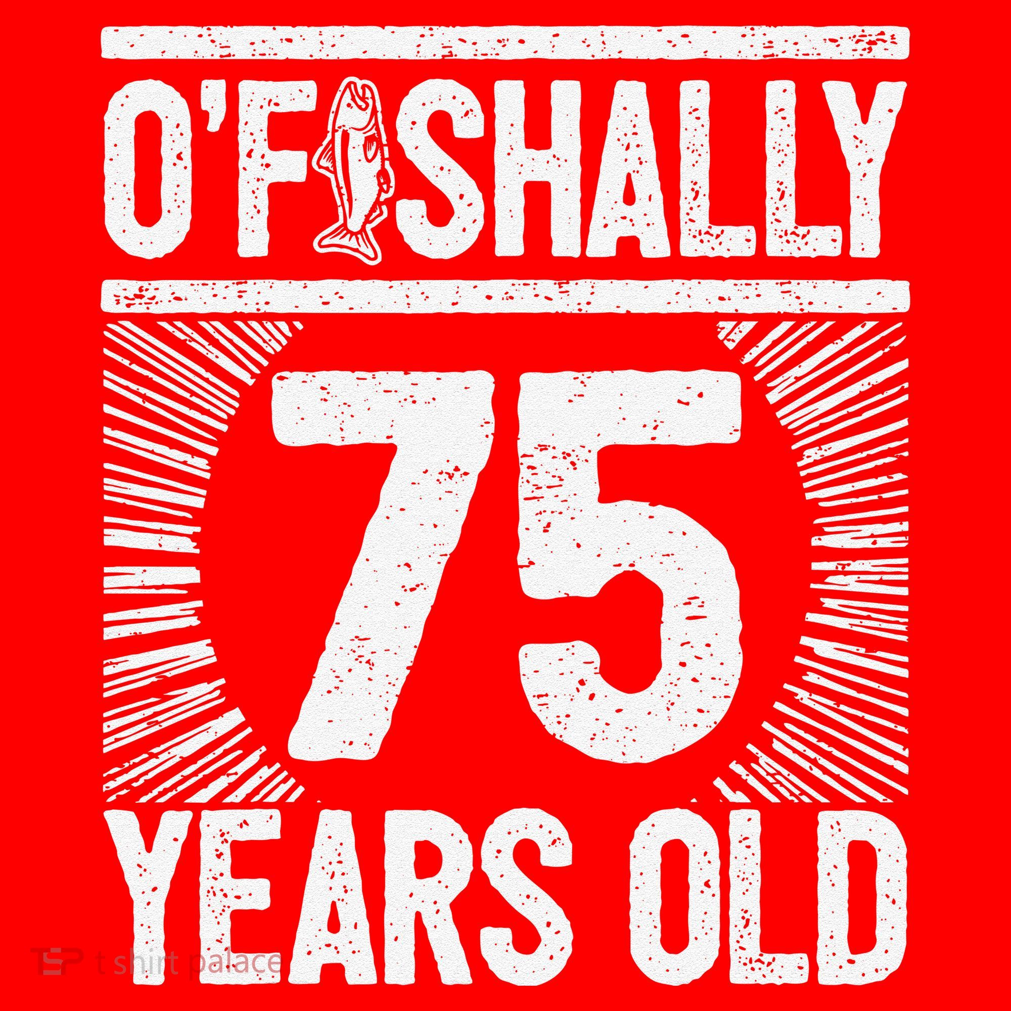 Milestone 75th Birthday 75 Years Old Angler Santa Hat