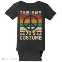 My 70s Costume 70 Style Peace Hippie 70's Disco 1970s Outfit Baby Bodysuit thumb 0