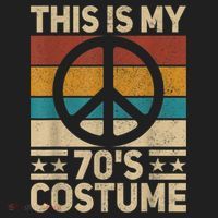 My 70s Costume 70 Style Peace Hippie 70's Disco 1970s Outfit Hat thumb 2