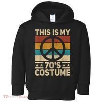 My 70s Costume 70 Style Peace Hippie 70's Disco 1970s Outfit Toddler Hoodie thumb 0