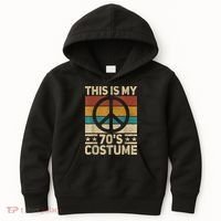 My 70s Costume 70 Style Peace Hippie 70's Disco 1970s Outfit Kids Hoodie thumb 0