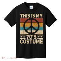 My 70s Costume 70 Style Peace Hippie 70's Disco 1970s Outfit Kids T-Shirt thumb 0