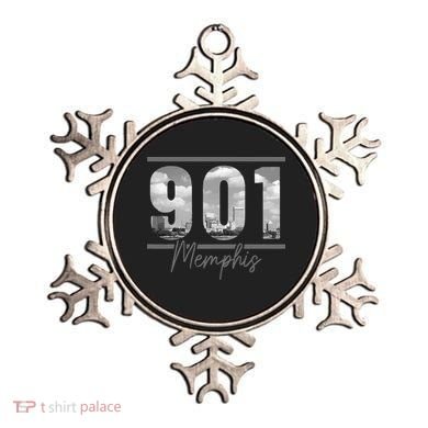 Memphis 901 Area Code Skyline Tennessee Vintage Ornament
