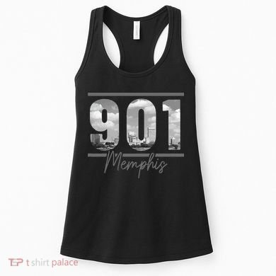 Memphis 901 Area Code Skyline Tennessee Vintage Women's Tank Top