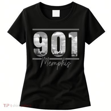 Memphis 901 Area Code Skyline Tennessee Vintage Women's T-Shirt