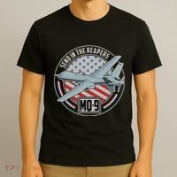 Mq 9 Reaper Uav Us Military Drone Us Patriot T-Shirt thumb 3