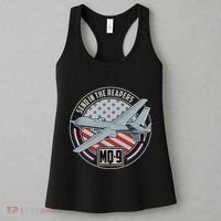 Mq 9 Reaper Uav Us Military Drone Us Patriot Women's Tank Top thumb 3