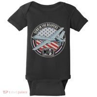 Mq 9 Reaper Uav Us Military Drone Us Patriot Baby Bodysuit thumb 0