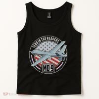 Mq 9 Reaper Uav Us Military Drone Us Patriot Tank Top thumb 2