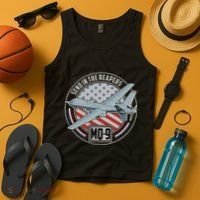 Mq 9 Reaper Uav Us Military Drone Us Patriot Tank Top thumb 4