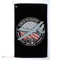 Mq 9 Reaper Uav Us Military Drone Us Patriot Golf Towel thumb 0