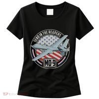 Mq 9 Reaper Uav Us Military Drone Us Patriot Women's T-Shirt thumb 0